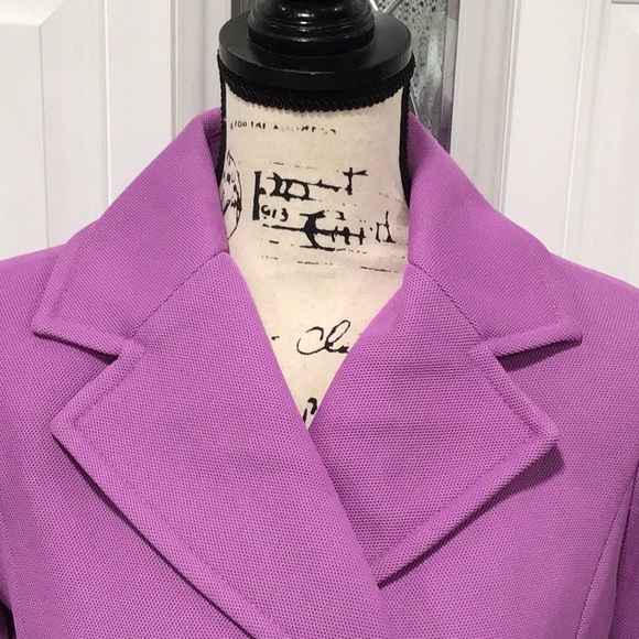 🆕 LIZ CLAIBORNE Double Breasted Blazer Orchid - Picture 2 of 11